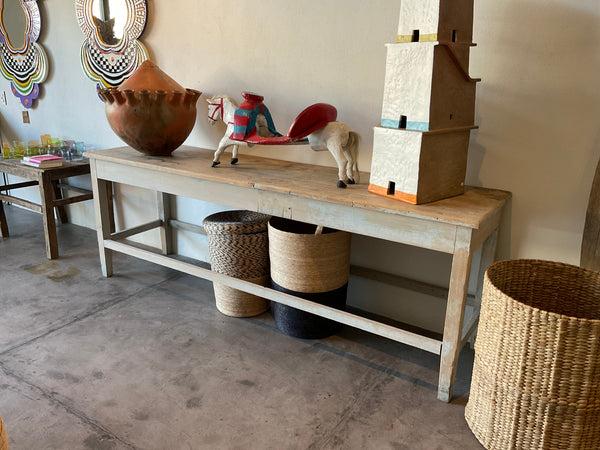 Wooden console table