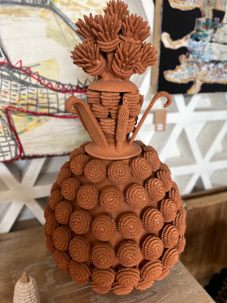 MMM- Piña jumbo de barro (terracota)