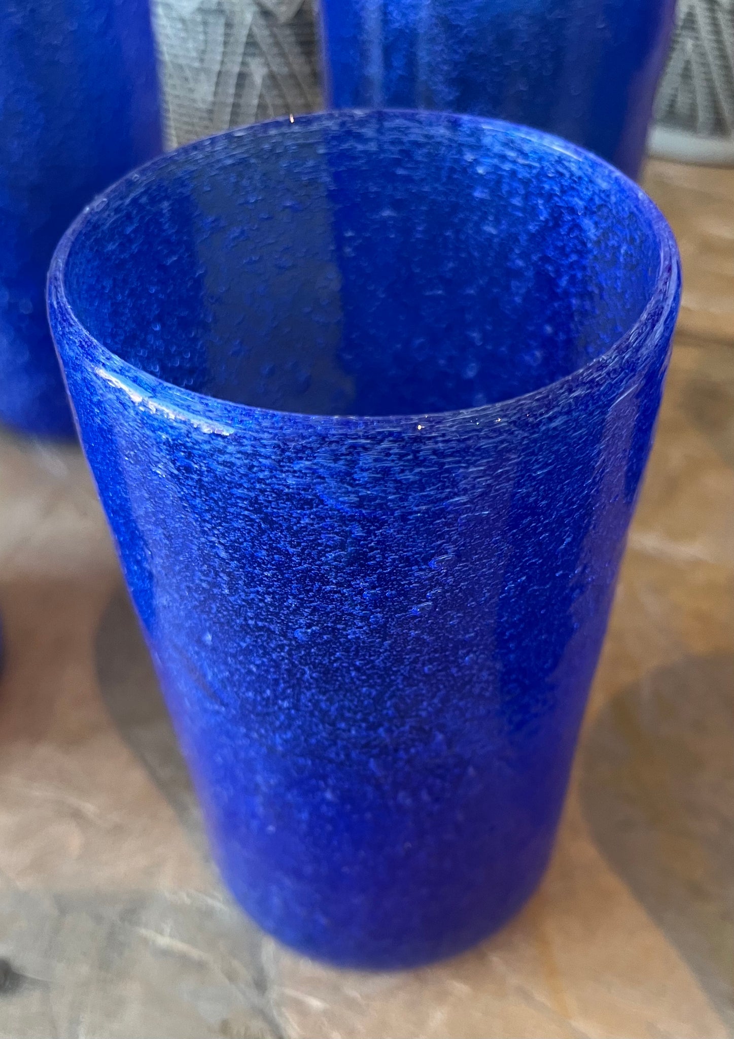 MIMA-Vaso Azul cristal